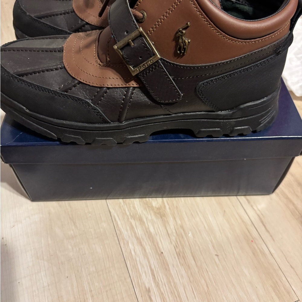 Polo by Ralph Lauren Men's Brown and Black Boots